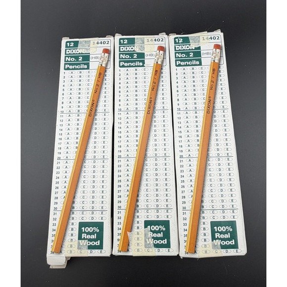Tom Dixon Other - NOS Dixon No. 2 - 100% Real Wood Pencils: 3 Packs of 12  #14402